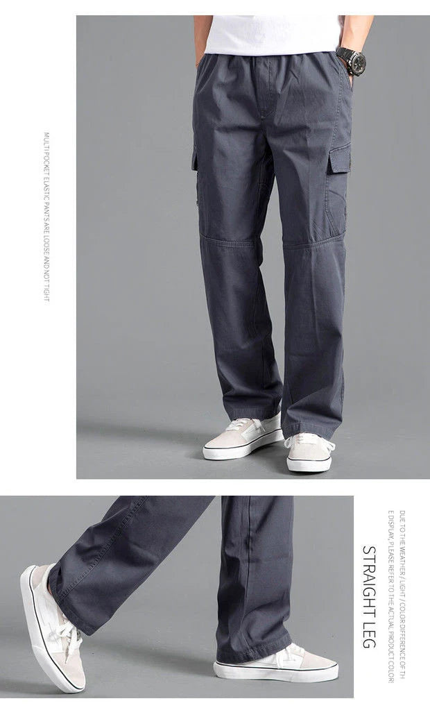 Men’s Oversized Cotton Cargo Pants