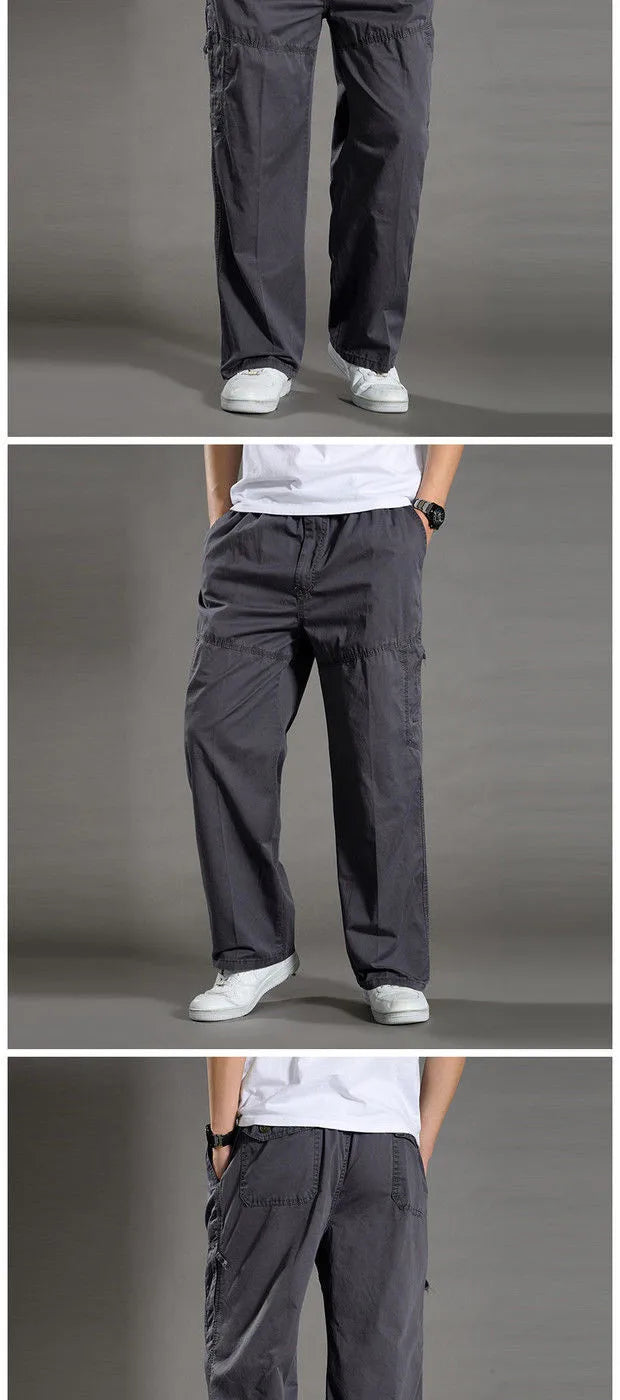 Men’s Cotton Cargo Jogger Pants