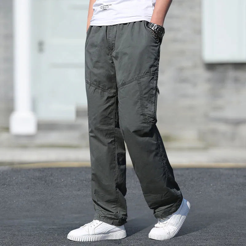 Men’s Oversized Cotton Cargo Pants