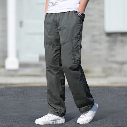 Men’s Oversized Cotton Cargo Pants
