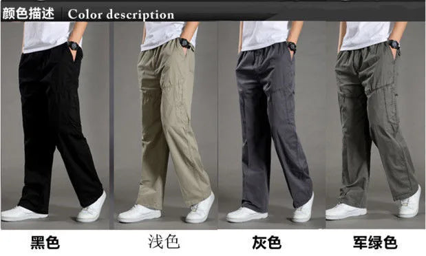 Men’s Cotton Cargo Jogger Pants