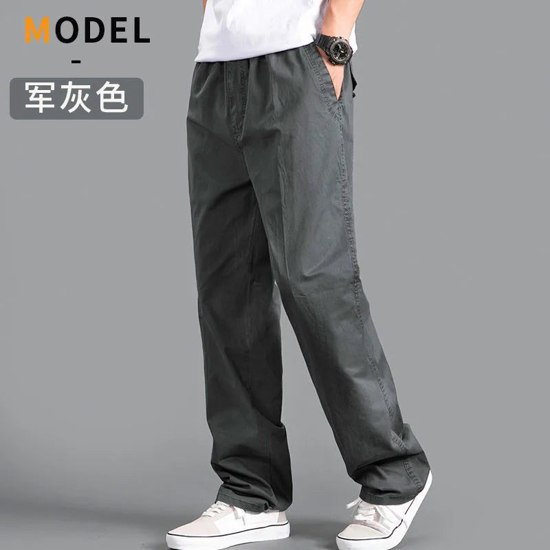 Men’s Oversized Cotton Cargo Pants