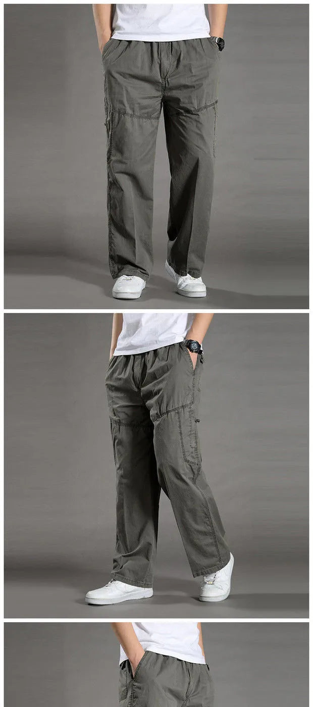 Men’s Cotton Cargo Jogger Pants