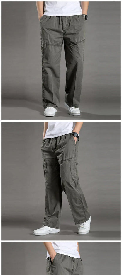 Men’s Cotton Cargo Jogger Pants