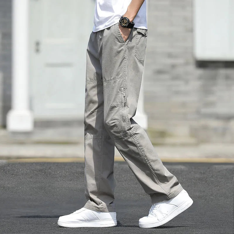 Men’s Oversized Cotton Cargo Pants