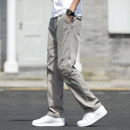 Men’s Oversized Cotton Cargo Pants