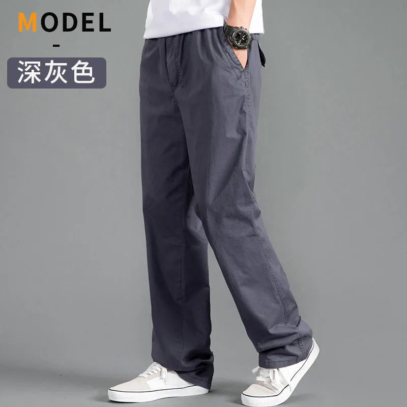 Men’s Oversized Cotton Cargo Pants
