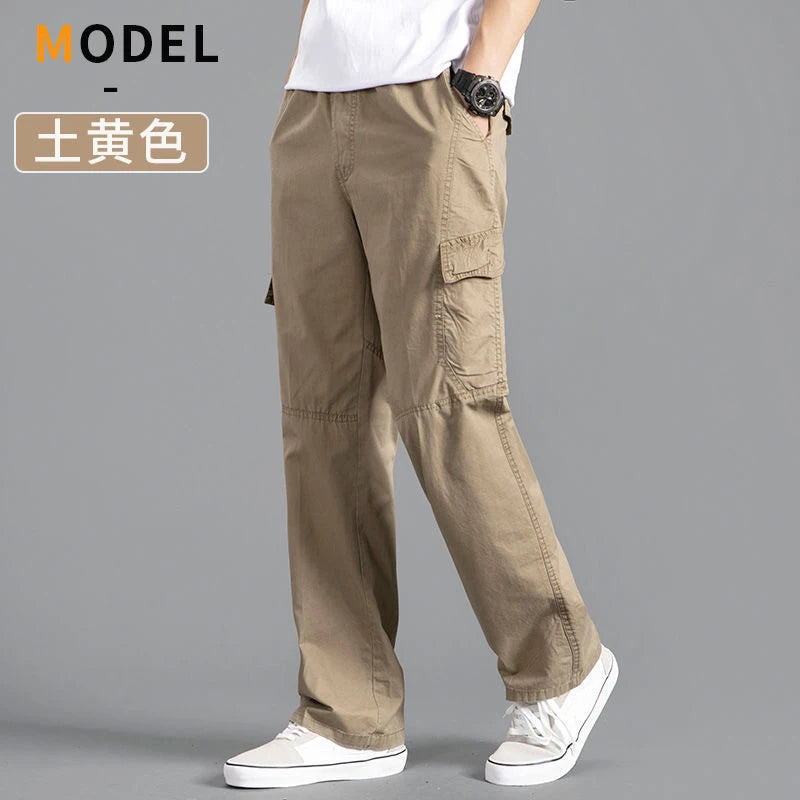 Men’s Oversized Cotton Cargo Pants