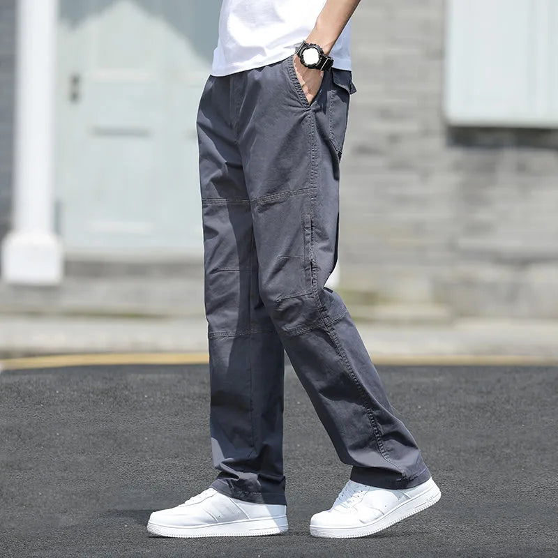 Men’s Oversized Cotton Cargo Pants