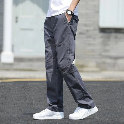 Men’s Oversized Cotton Cargo Pants