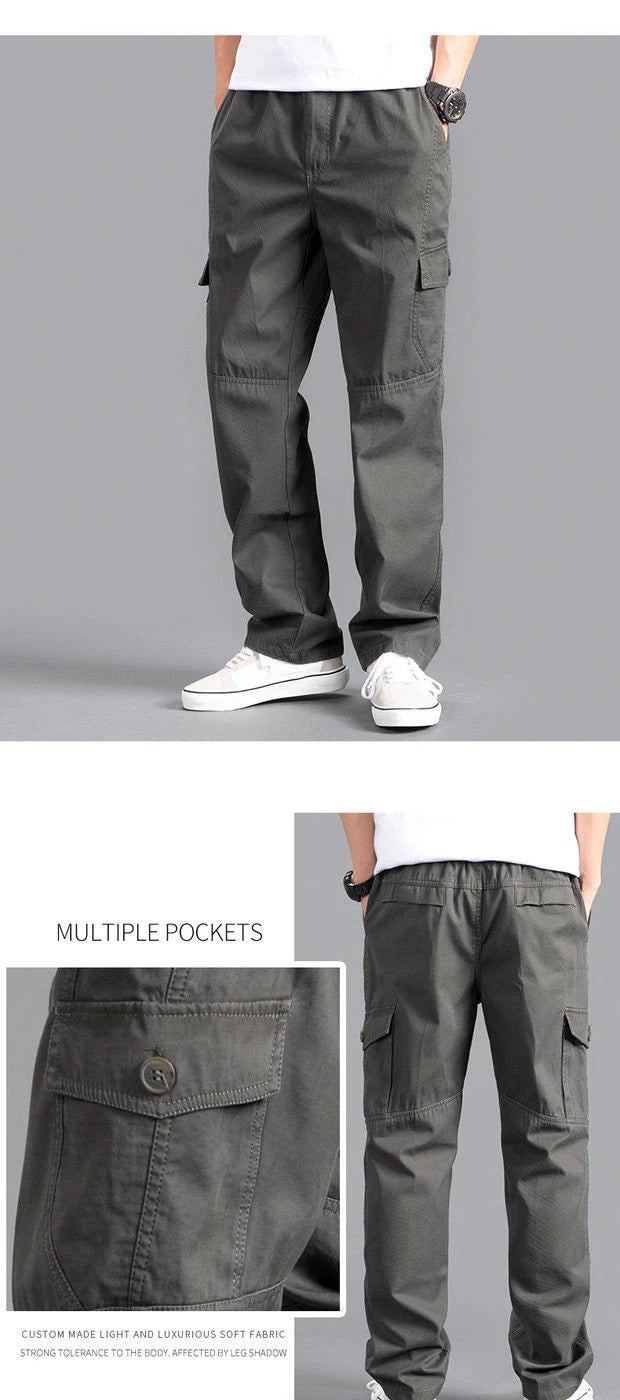 Men’s Oversized Cotton Cargo Pants