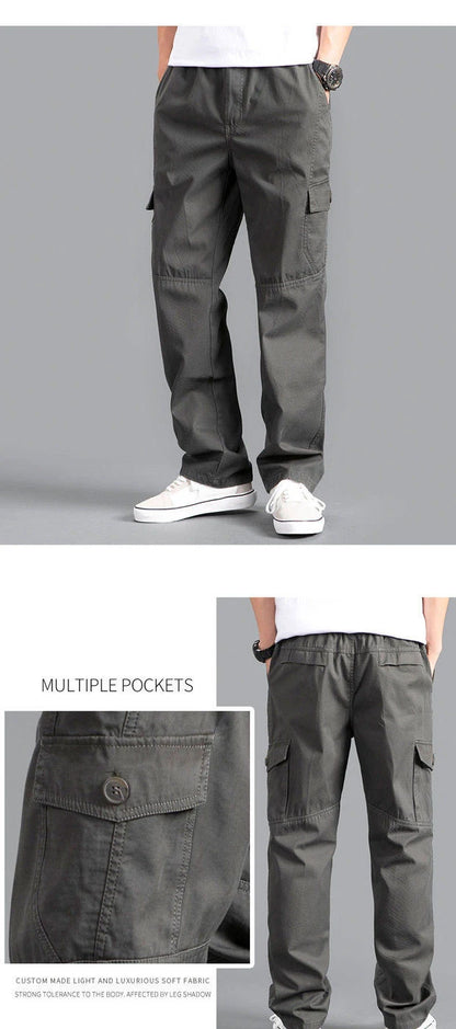 Men’s Oversized Cotton Cargo Pants