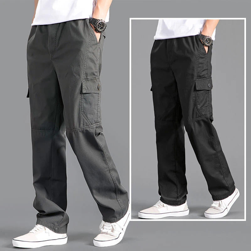 Men’s Oversized Cotton Cargo Pants