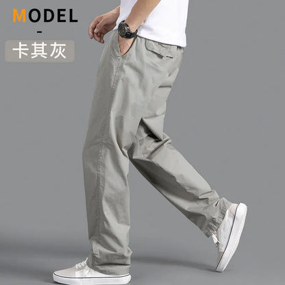Men’s Oversized Cotton Cargo Pants