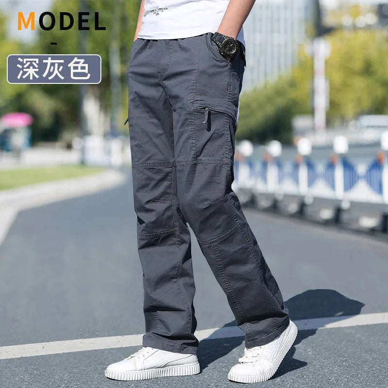 Men’s Cotton Cargo Jogger Pants
