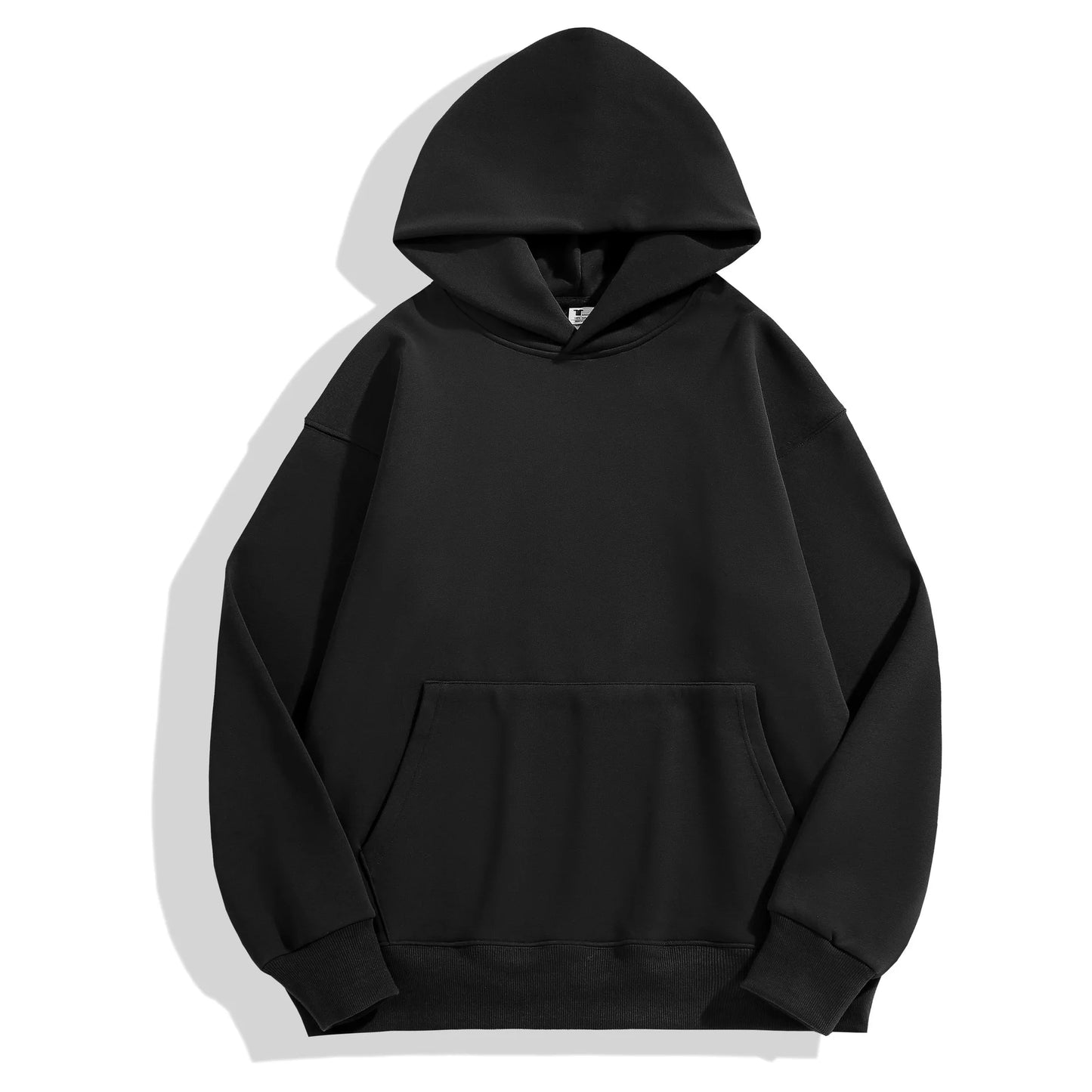 Black hoodie on a white background