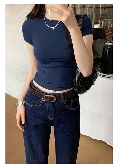 Women Y2K Crop Top T-Shirt
