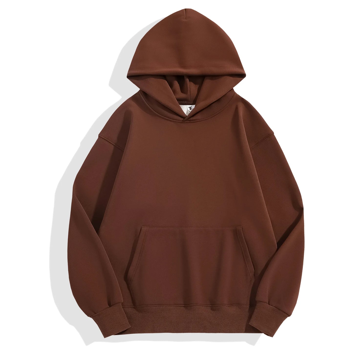 Brown hoodie on a white background