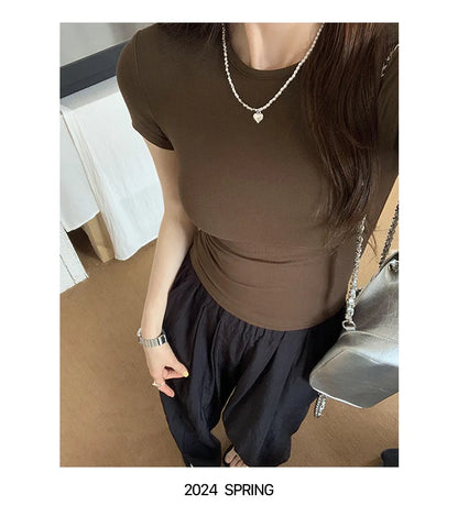 Women Y2K Crop Top T-Shirt