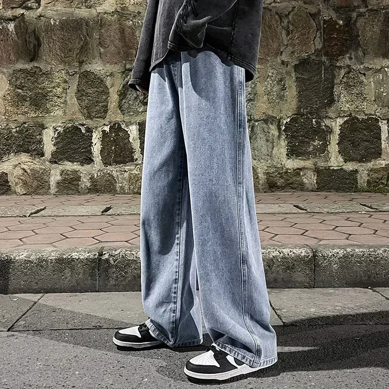 Korean Style Baggy Wide Leg Jeans