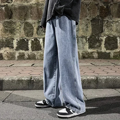 Korean Style Baggy Wide Leg Jeans