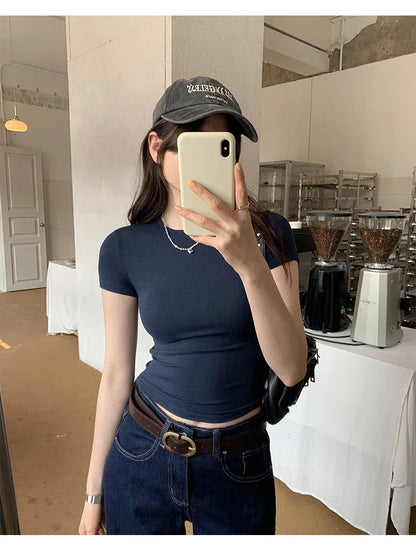 Women Y2K Crop Top T-Shirt