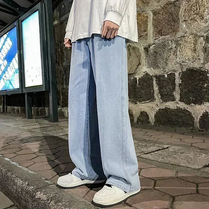 Korean Style Baggy Wide Leg Jeans