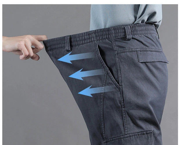 Men’s Oversized Cotton Cargo Pants
