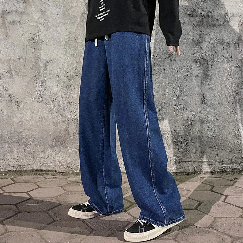 Korean Style Baggy Wide Leg Jeans