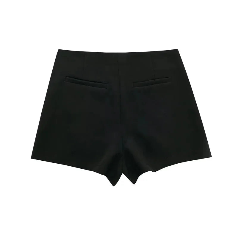 Black shorts on a white background