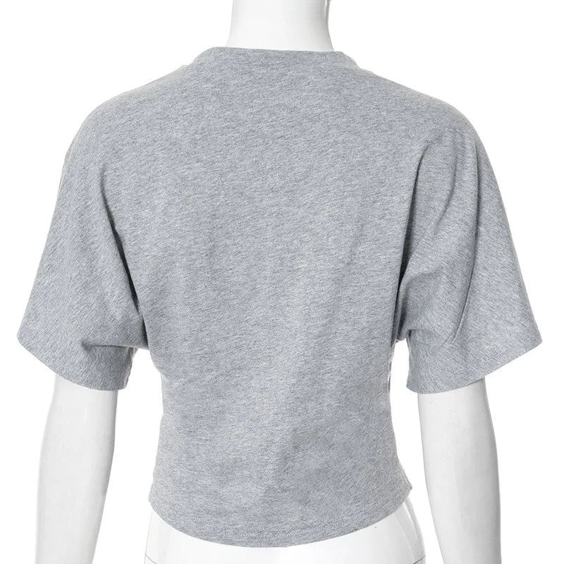 Women Cropped Streetwear T-Shirt