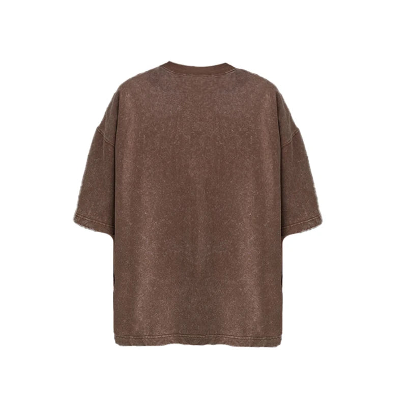 Brown t-shirt on a white background