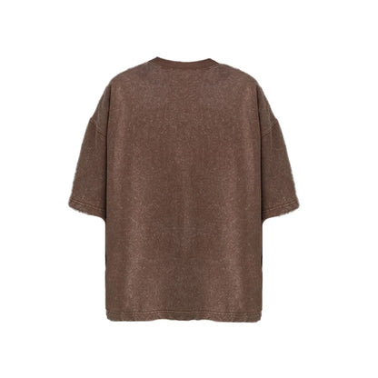 Brown t-shirt on a white background