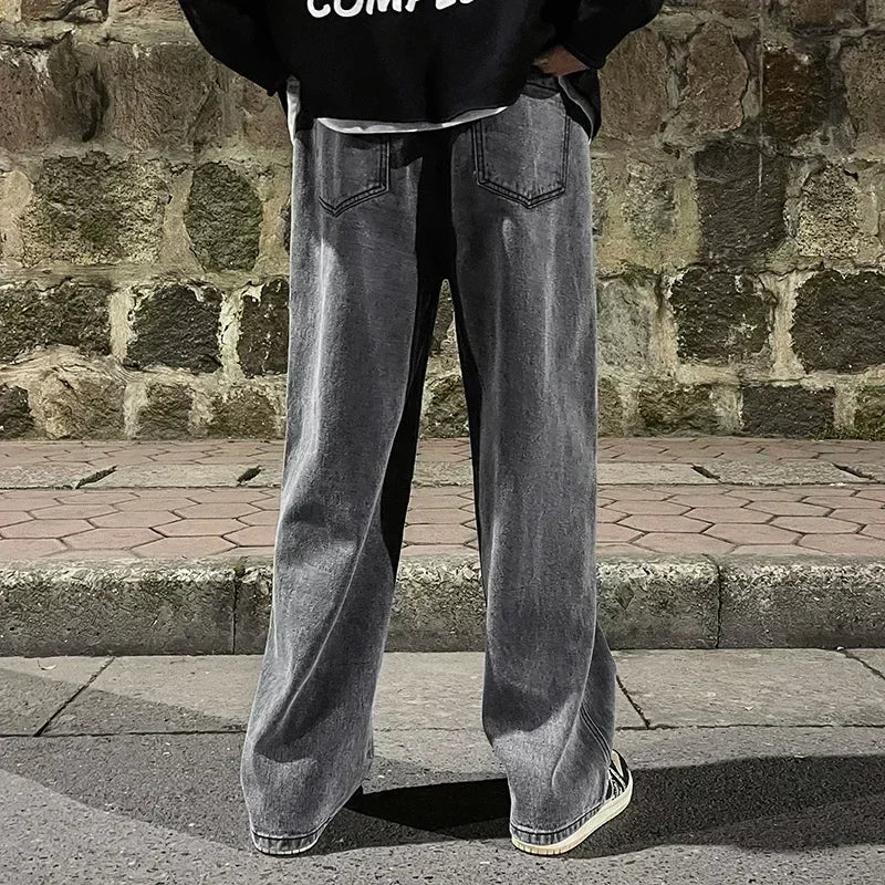Korean Style Baggy Wide Leg Jeans