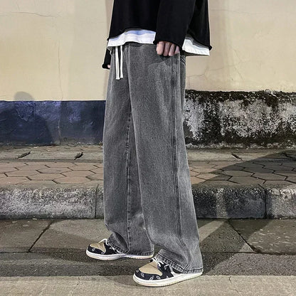 Korean Style Baggy Wide Leg Jeans