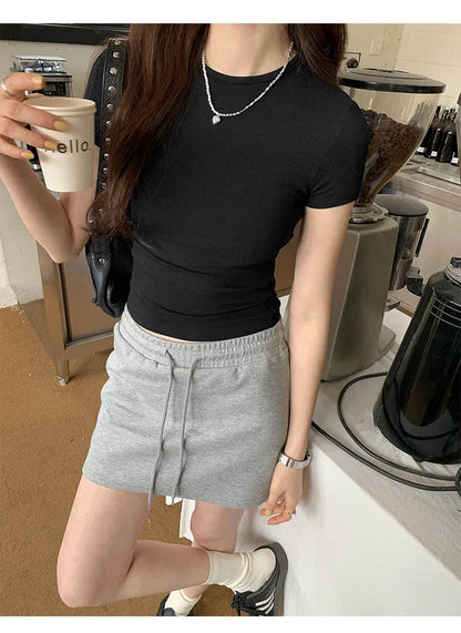 Women Y2K Crop Top T-Shirt