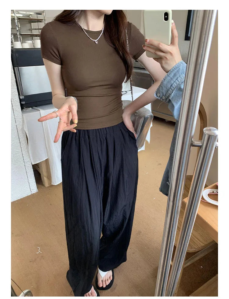 Women Y2K Crop Top T-Shirt