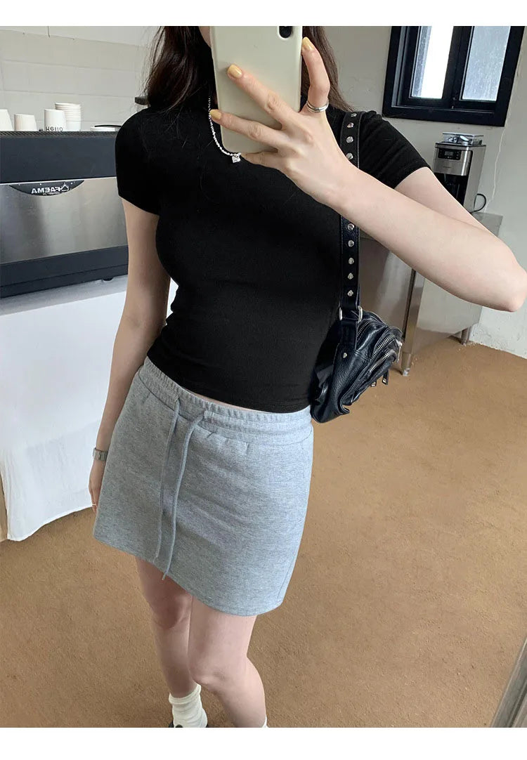 Women Y2K Crop Top T-Shirt