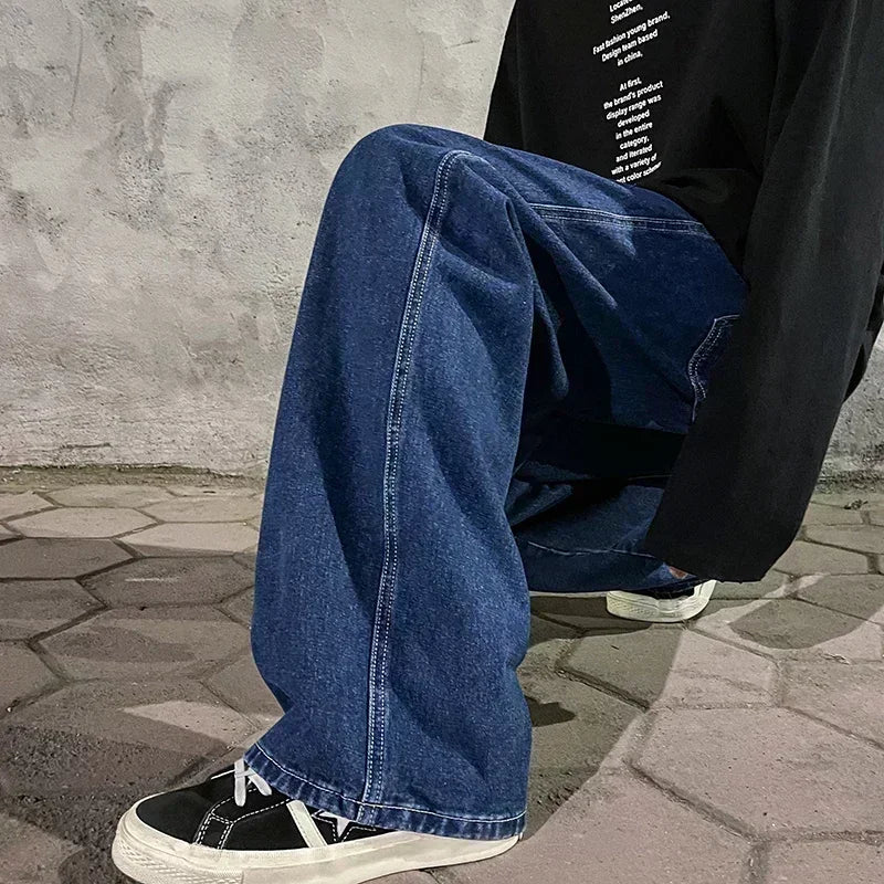 Korean Style Baggy Wide Leg Jeans