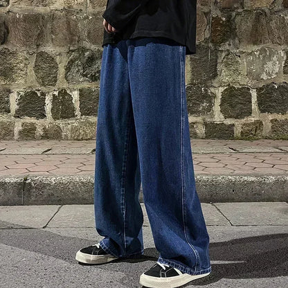 Korean Style Baggy Wide Leg Jeans