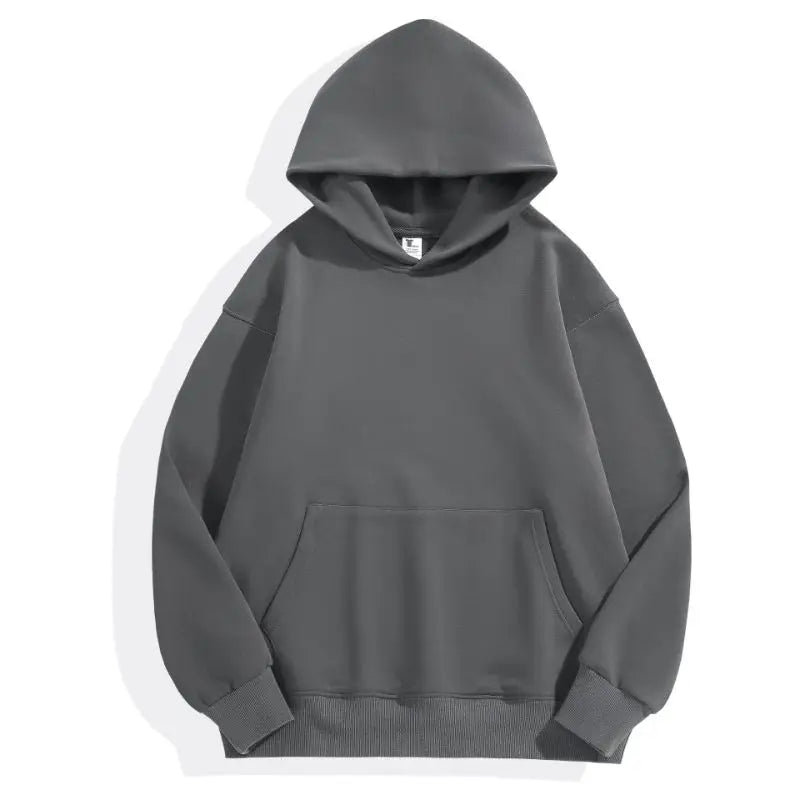 Gray hoodie on a white background