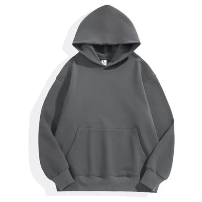 Gray hoodie on a white background