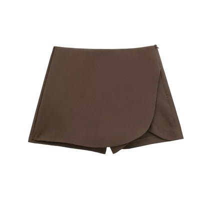 Brown skirt on a white background
