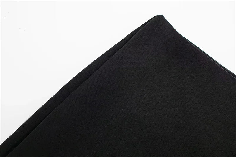 Black fabric on a white background