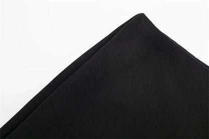 Black fabric on a white background