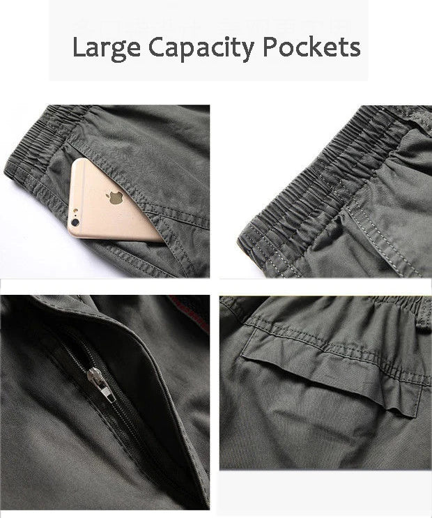 Men’s Oversized Cotton Cargo Pants