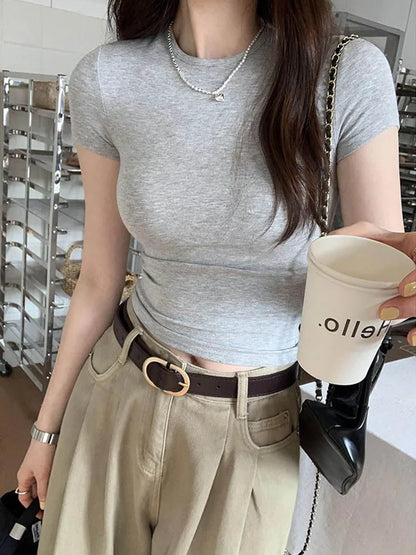 Women Y2K Crop Top T-Shirt