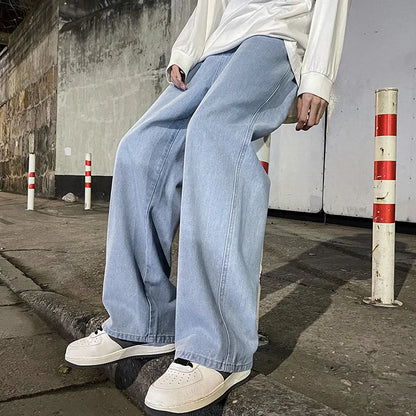 Korean Style Baggy Wide Leg Jeans