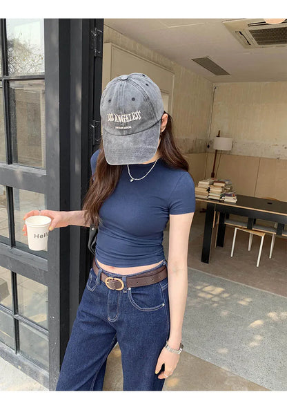 Women Y2K Crop Top T-Shirt