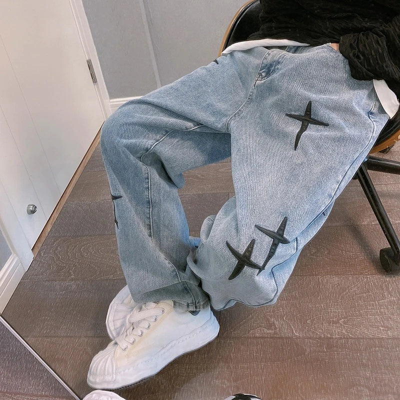 Baggy Wide Leg Streetwear Jeans
